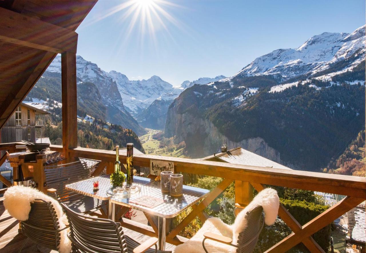 Chalet Rose Penthouse Wengen Exterior foto