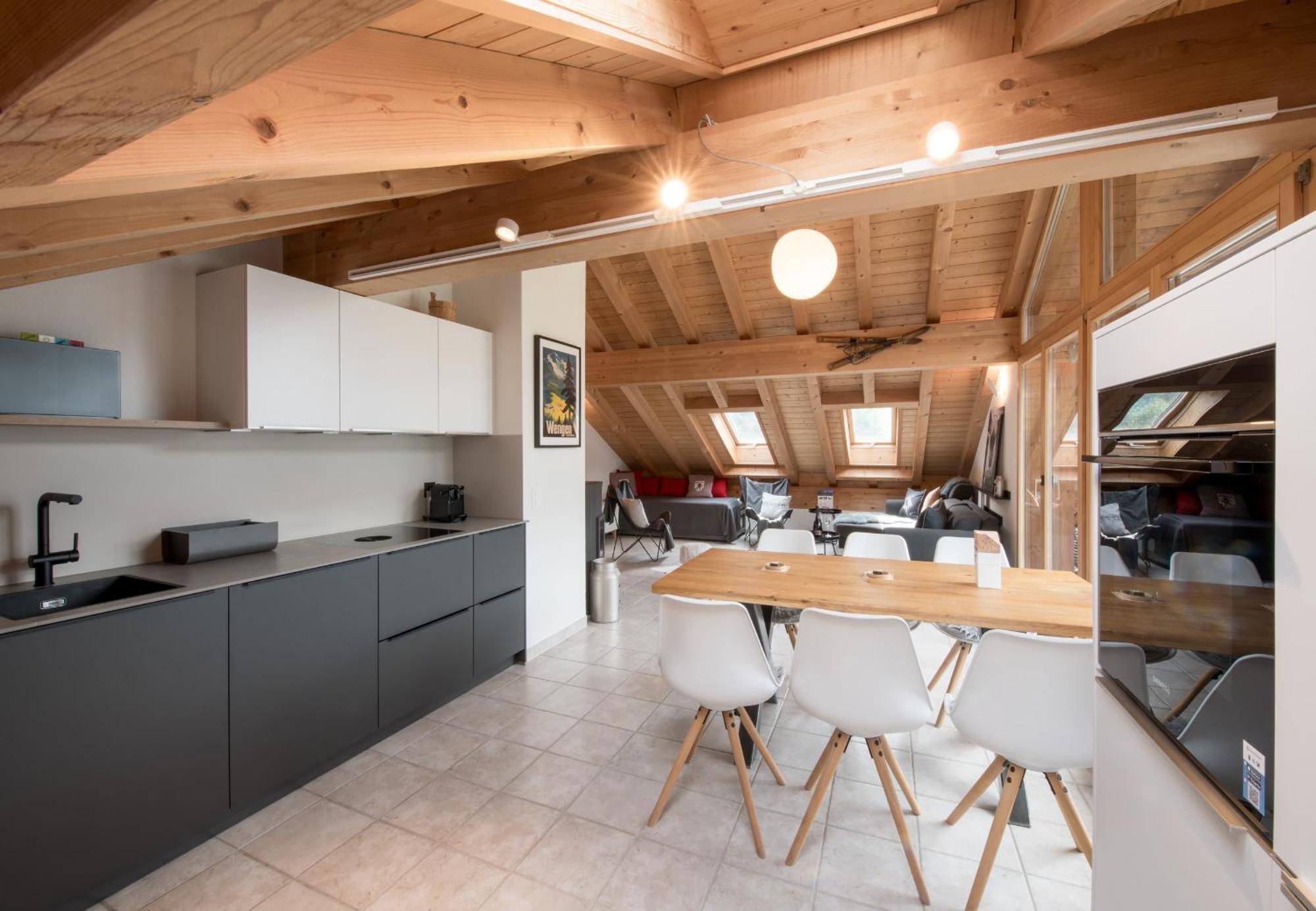 Chalet Rose Penthouse Wengen Exterior foto